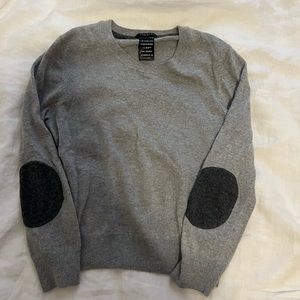 Grey Cashmere Cropped Sweater